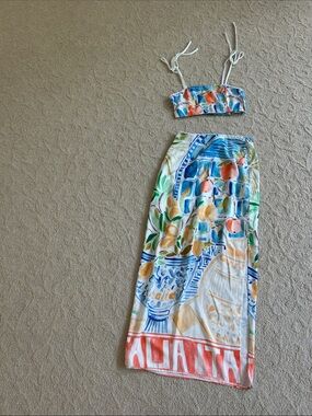two piece skirt set